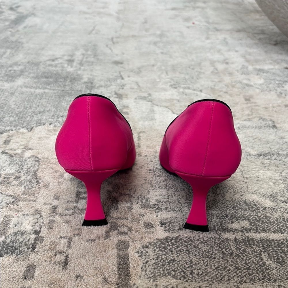 Pink Pointed Toe Stiletto Heels - Picture 6 of 8